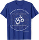 Gayatri Mantra Shirt Om Symbol Spiritual Indian Sanskrit T-Shirt - T-Shirt | Royal