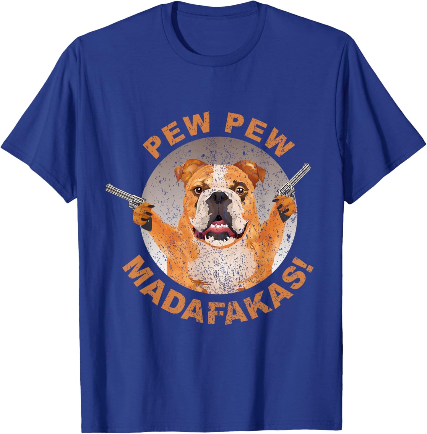 Pew Pew Madafakas Crazy French Bulldog Funny Gamer Gift Women T-Shirt - T-Shirt | Royal