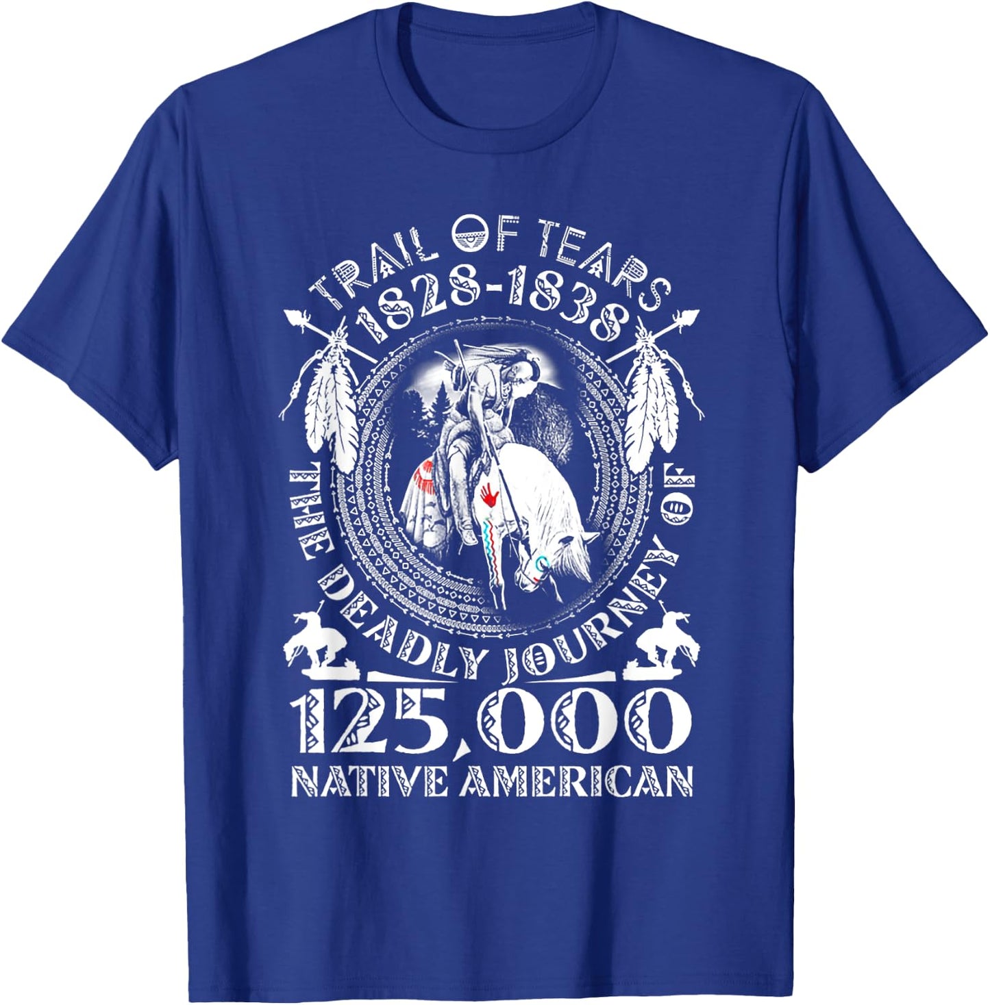 Trail Of Tears The Deadly Journey 125000 Native American T-Shirt - T-Shirt | Royal