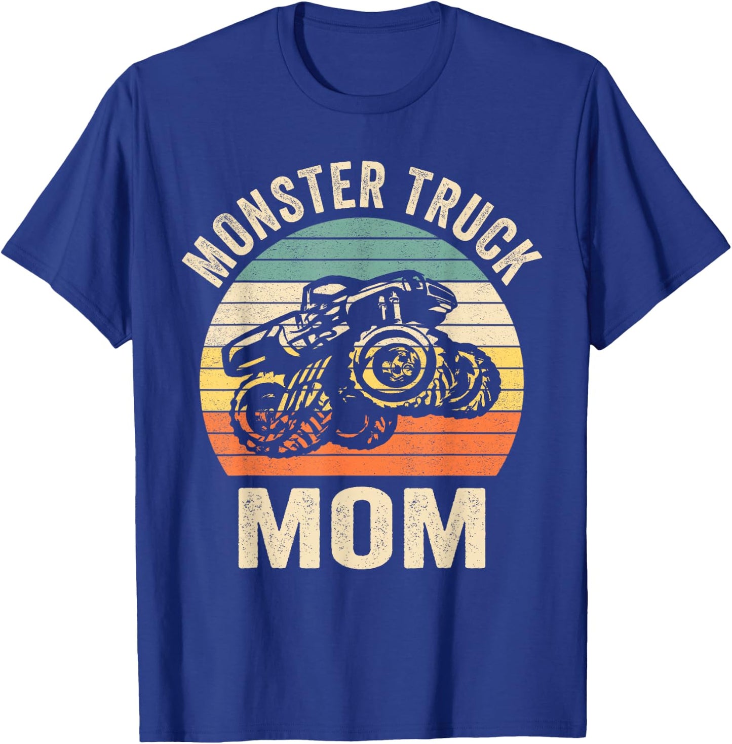 Monster Truck Mom Retro Vintage Monster Truck T-Shirt - T-Shirt | Royal