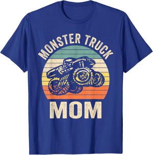 Monster Truck Mom Retro Vintage Monster Truck T-Shirt - T-Shirt | Royal