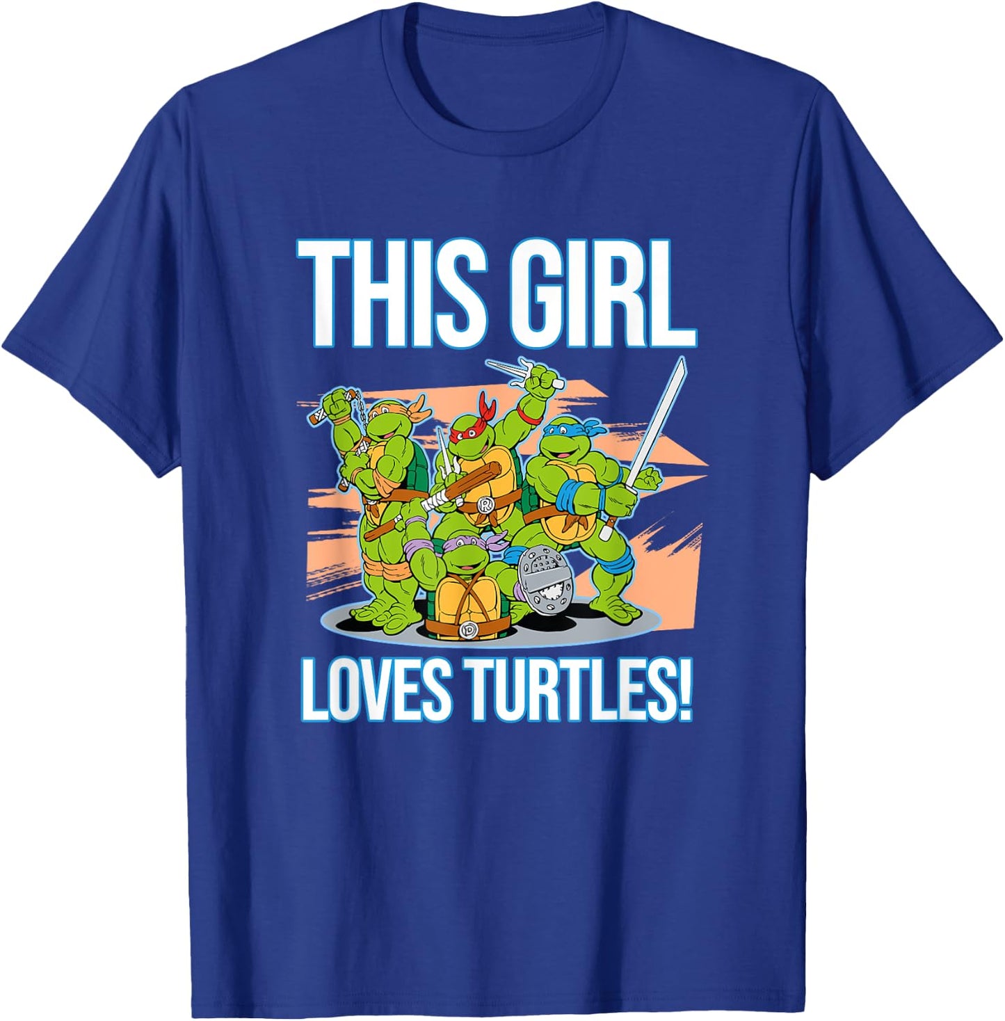Mademark x Teenage Mutant Ninja Turtles - This Girl Loves Turtles T-Shirt - T-Shirt | Royal