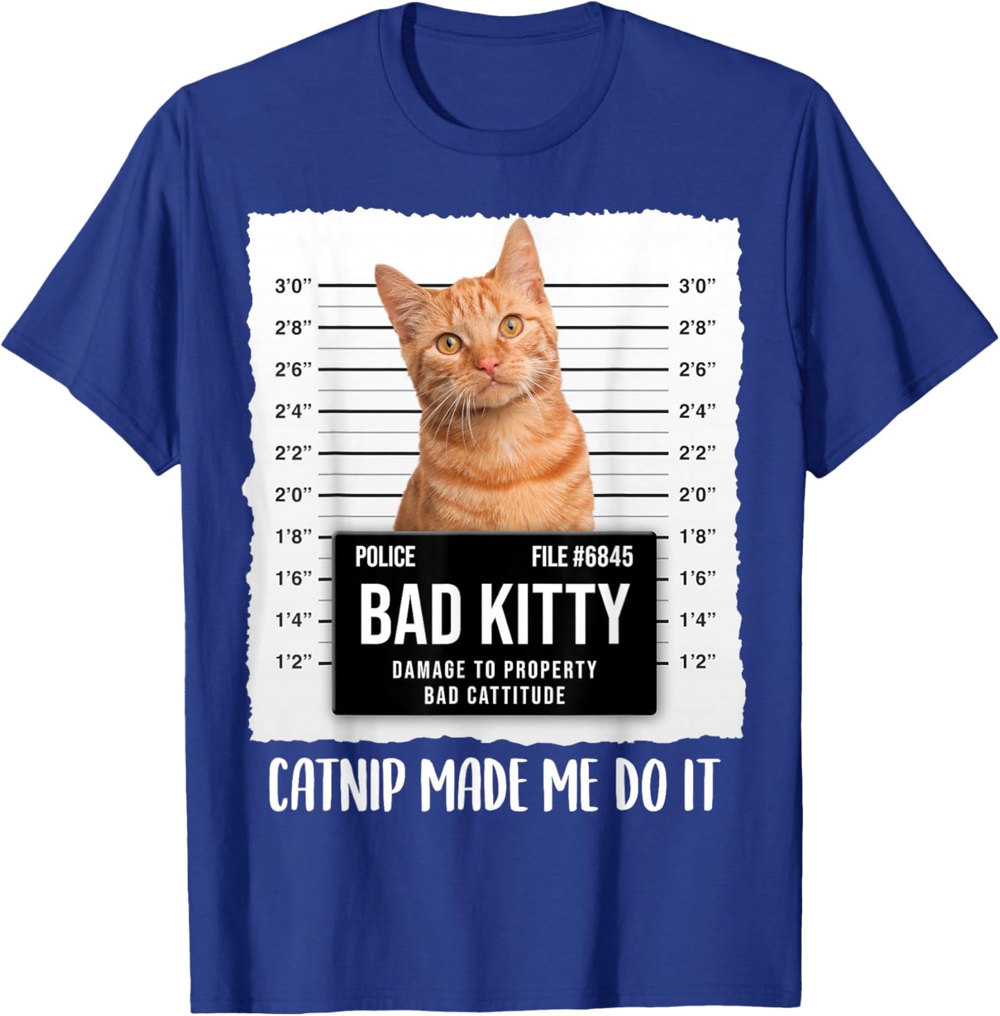 Funny Ginger Cat Lover - Catnip made me do it T-Shirt - T-Shirt | Royal