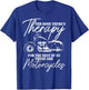 Biker Therapy Vintage Motorcycle Funny Biker T-Shirt - T-Shirt | Royal