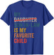 My Son-In-Law Is My Favorite Child Funny Father's Day Retro T-Shirt - T-Shirt | Royal