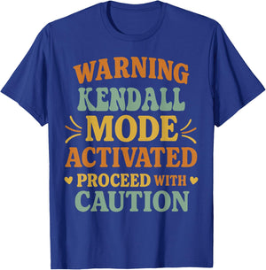 KENDALL Personalized Women's Gift Custom KENDALL T-Shirt - T-Shirt | Royal