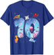 10th Birthday Party Ocean 10 Year Old Sea Fish Aquarium Boy T-Shirt - T-Shirt | Royal