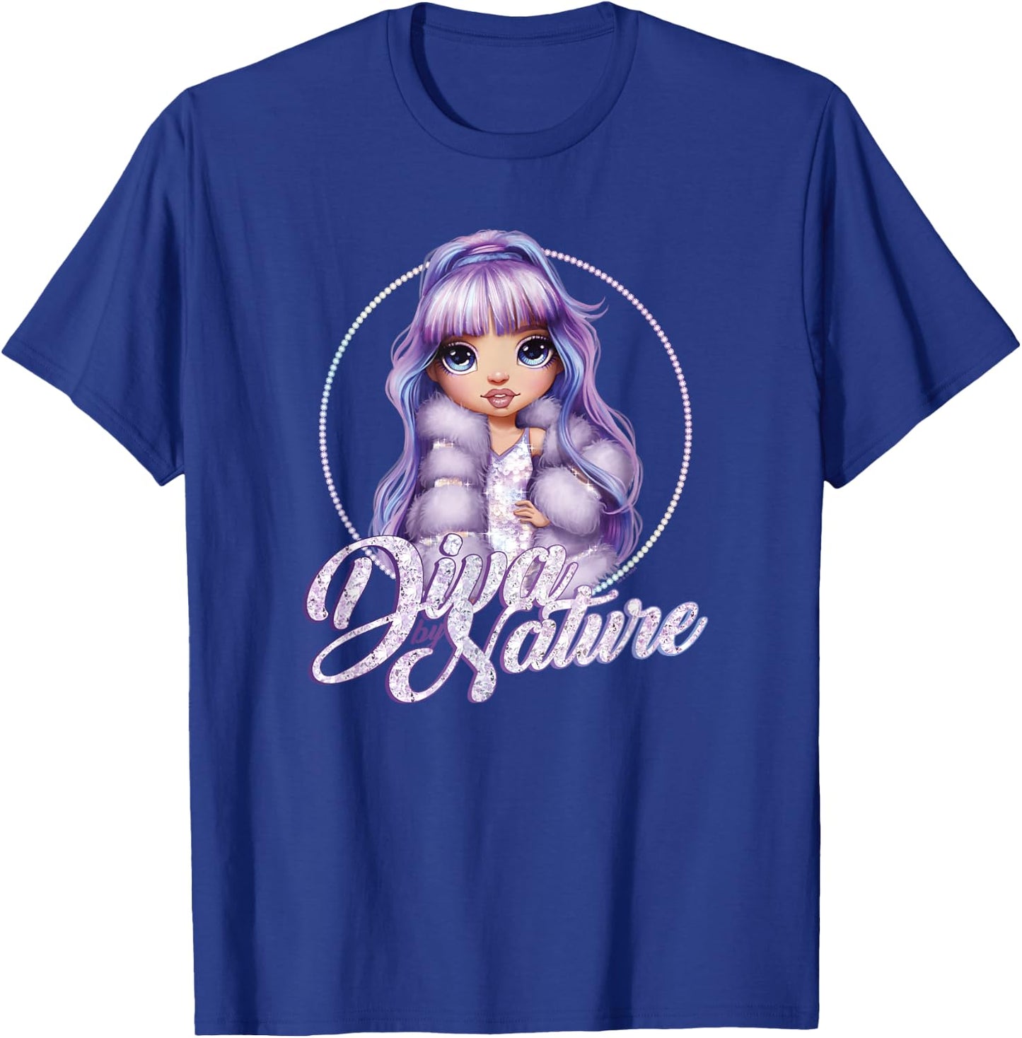 Rainbow High Violet Diva By Nature Poster T-Shirt - T-Shirt | Royal