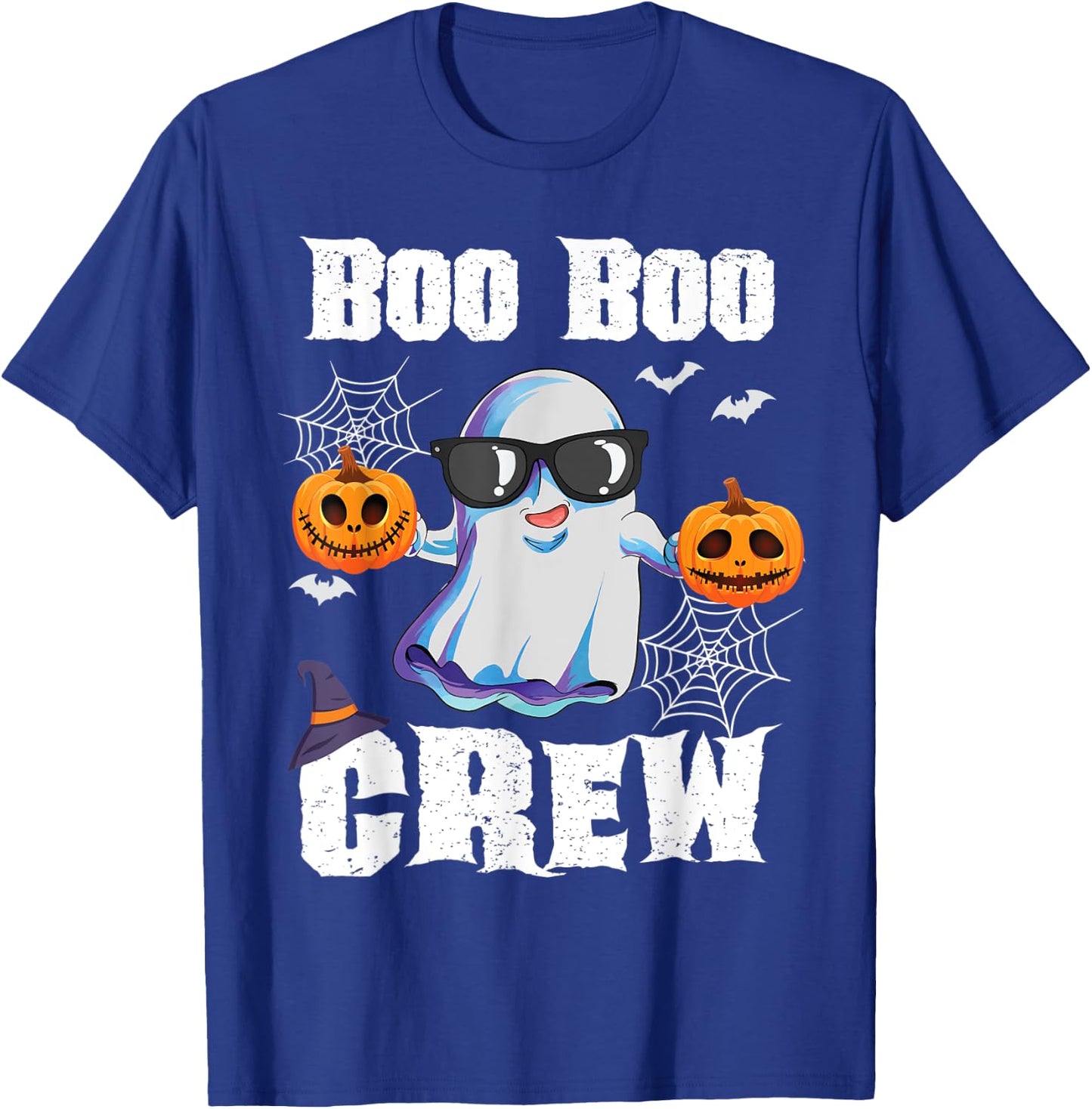 Boo Boo Crew Ghost Nurse Retro Halloween Custome Nursing RN T-Shirt - T-Shirt | Royal