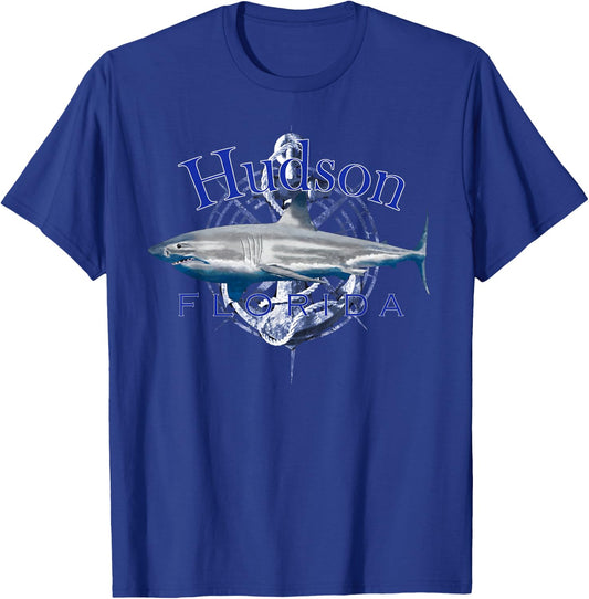 Hudson Florida Nautical Sailing Boating T-Shirt - T-Shirt | Royal