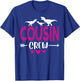 Cousin Crew Team Pink Kids Girls Bestie Dinosaur Cousin Dino T-Shirt - T-Shirt | Royal