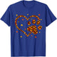 Hello Fall Autumn Leaf Dog & Cat Paw Print Pets Kitten Owner Women Kids T-Shirt - T-Shirt | Royal