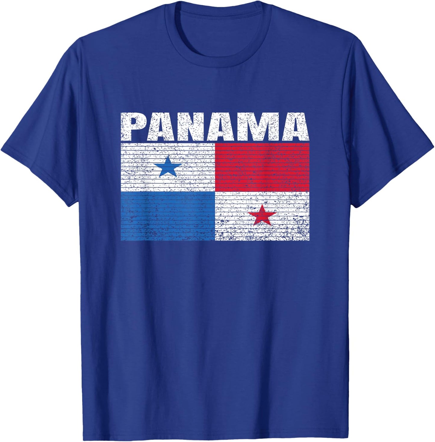 Panama Flag Vintage Panamanian Map Country Gift T-Shirt - T-Shirt | Royal