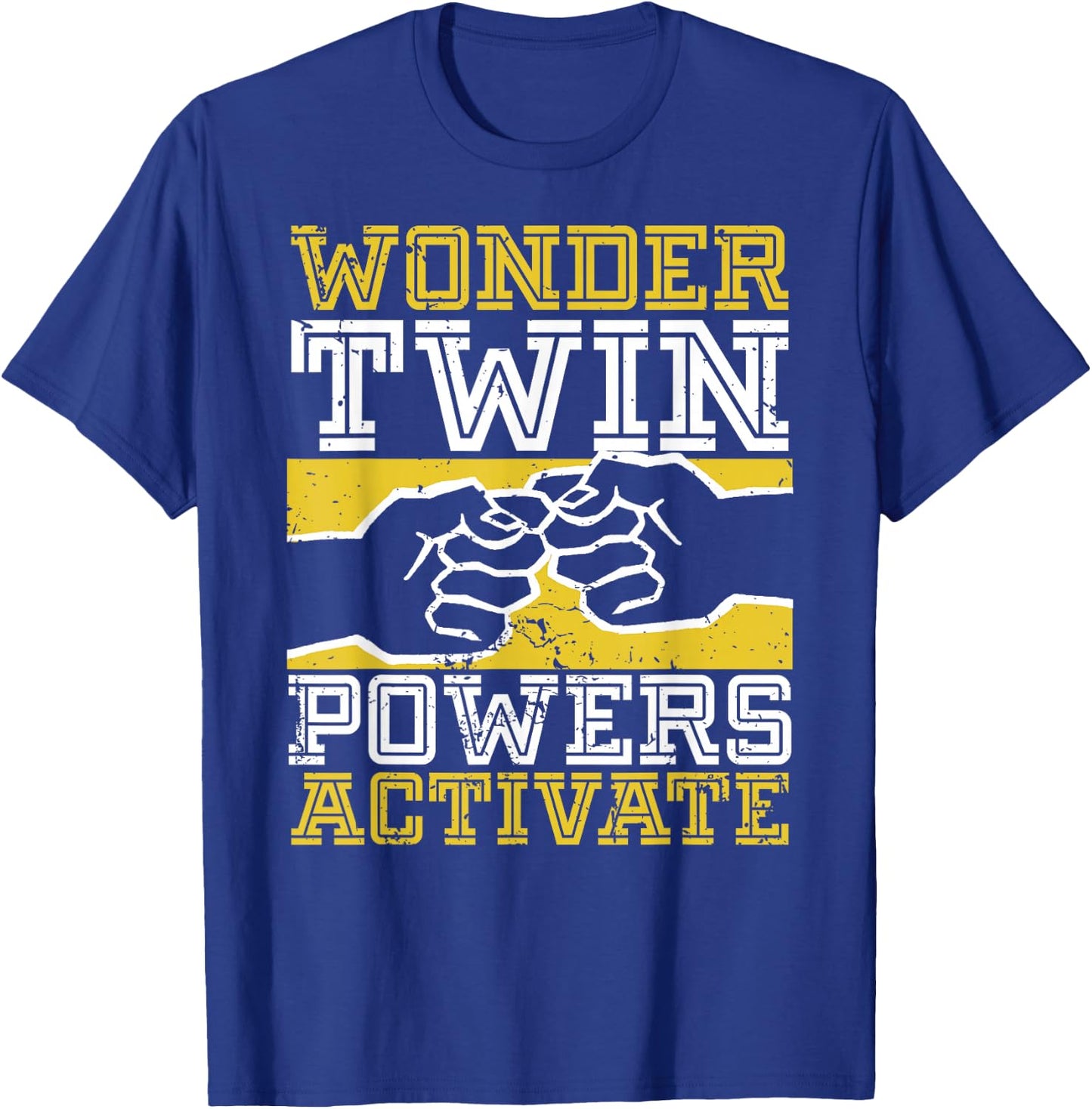 Wonder Twin Power Activated Design, Sibling Design T-Shirt - T-Shirt | Royal