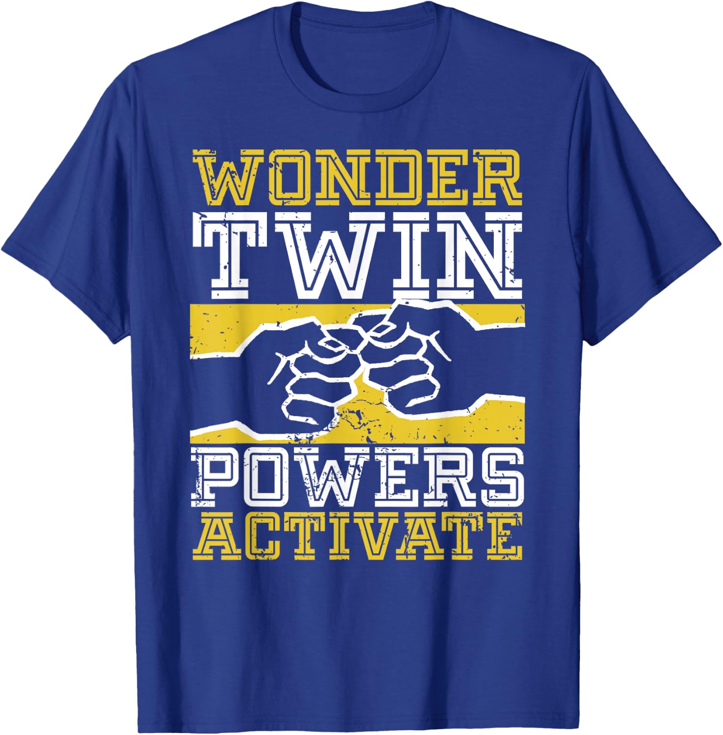 Wonder Twin Power Activated Design, Sibling Design T-Shirt - T-Shirt | Royal