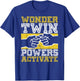 Wonder Twin Power Activated Design, Sibling Design T-Shirt - T-Shirt | Royal