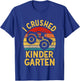 Kids I Crushed Kindergarten 2026 Monster Truck Kindergarten Grad T-Shirt - T-Shirt | Royal
