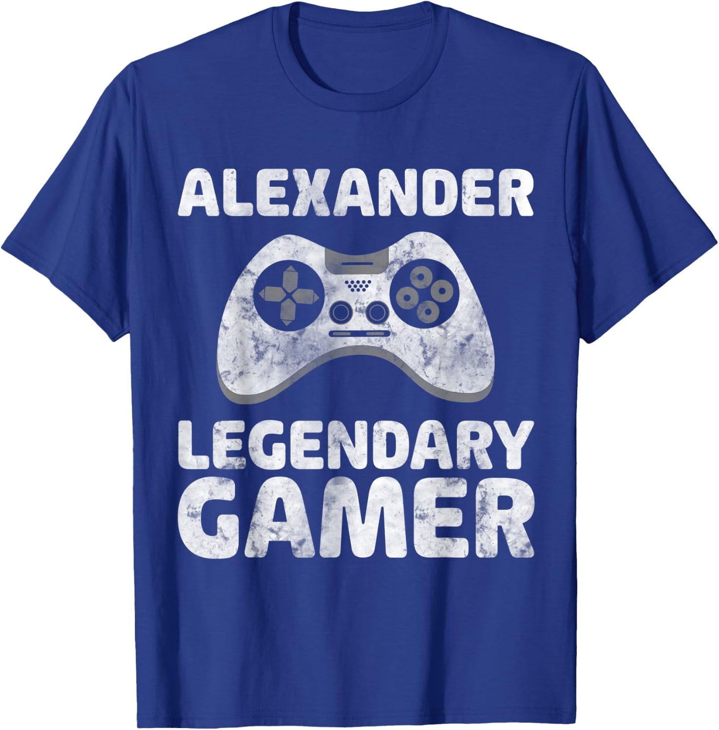 Personalized Legendary Gamer Shirt Alexander Name Gamer T-Shirt - T-Shirt | Royal