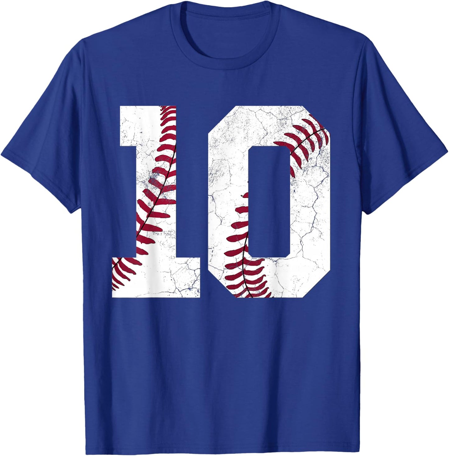 10th Birthday Gift Baseball Boys Kids Ten Number 10 2016 T-Shirt - T-Shirt | Royal