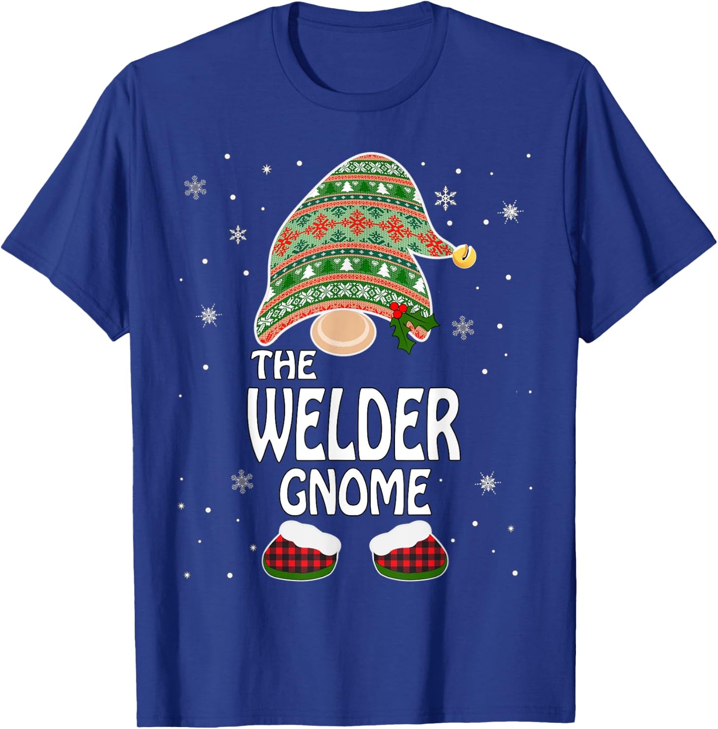 Funny Matching Family Costumes The Welder Gnome Christmas T-Shirt - T-Shirt | Royal