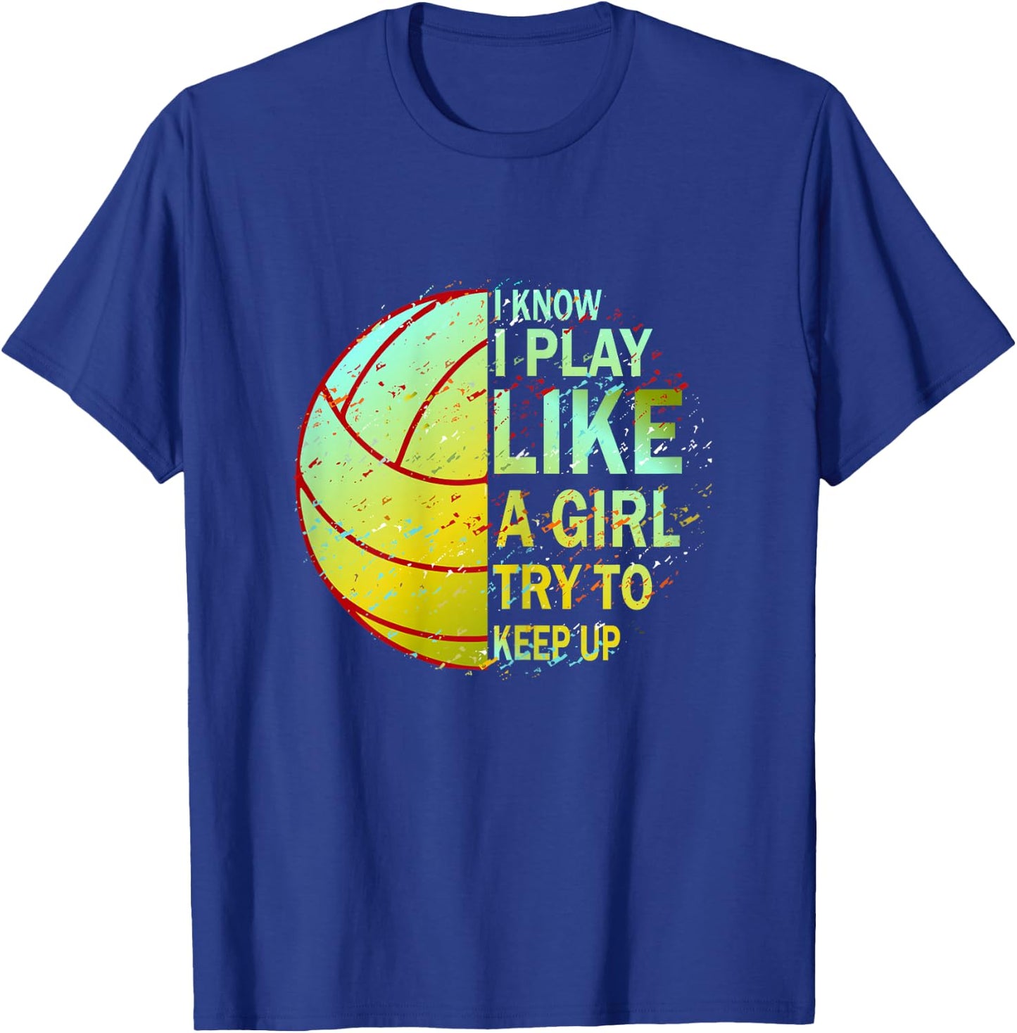 Girls Volleyball Shirt | Volleyball T-Shirt - T-Shirt | Royal