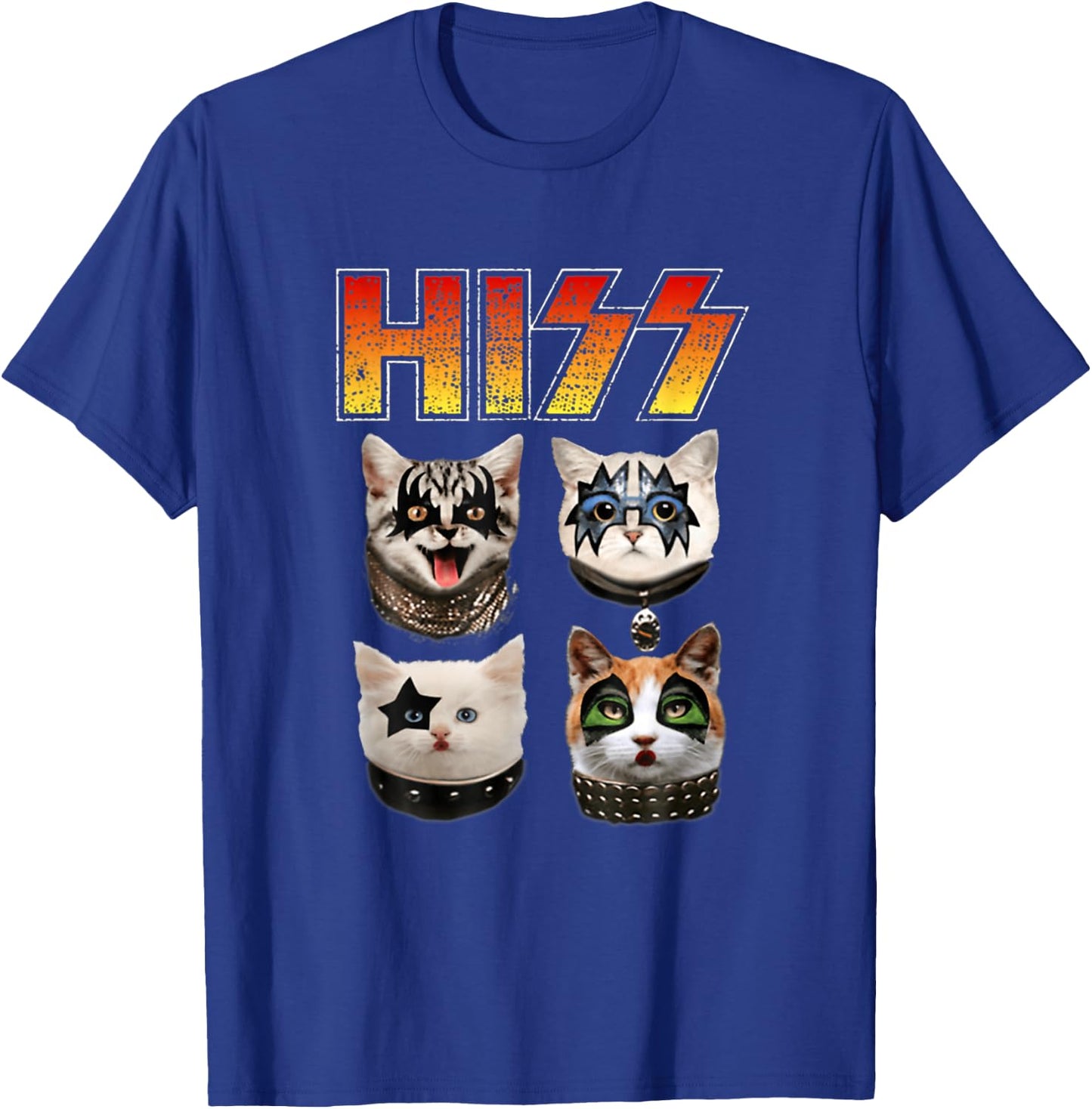 Hiss Funny Cat Lover T-Shirt - T-Shirt | Royal