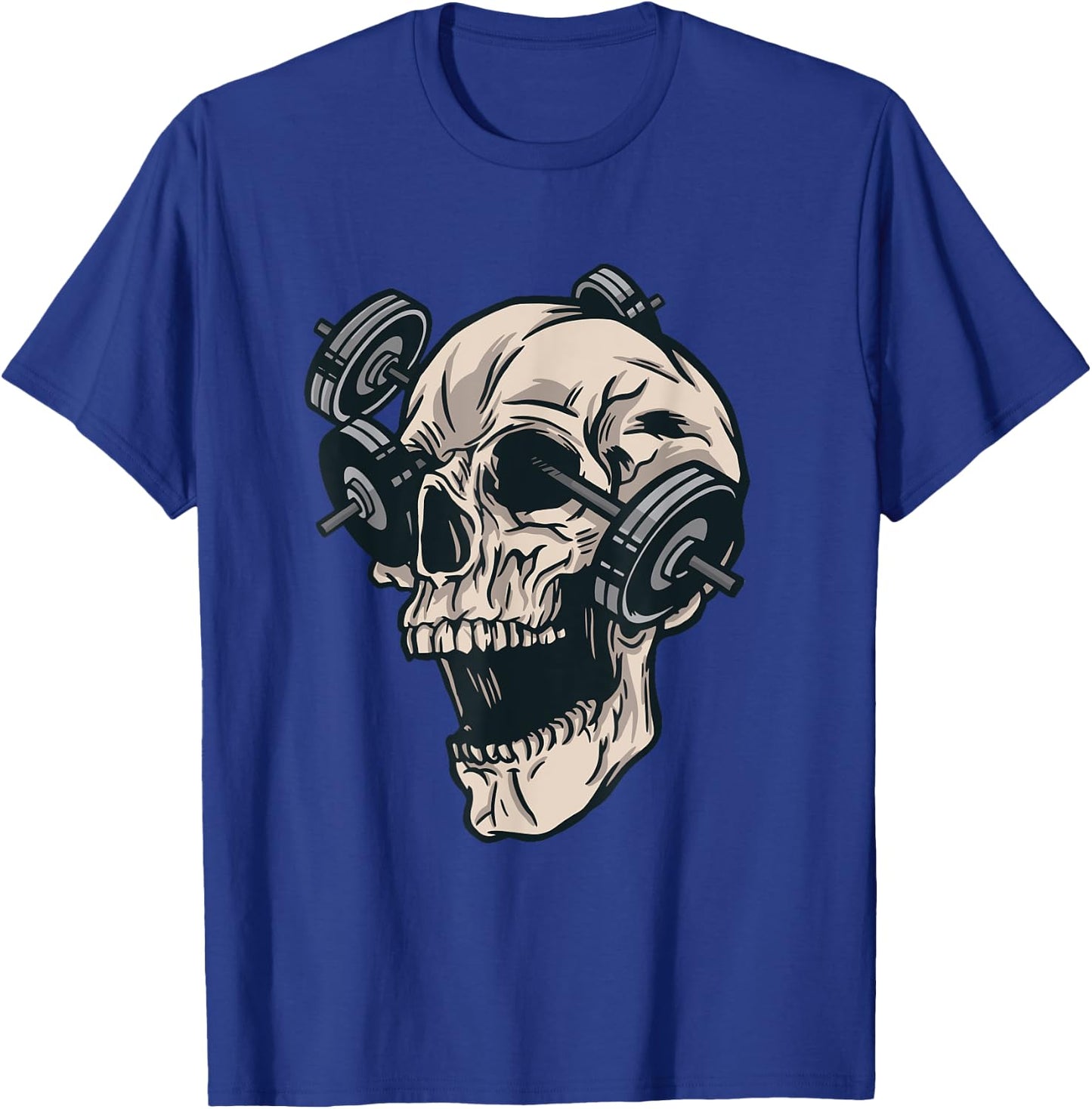 Vintage Skull Gym T-Shirt - T-Shirt | Royal
