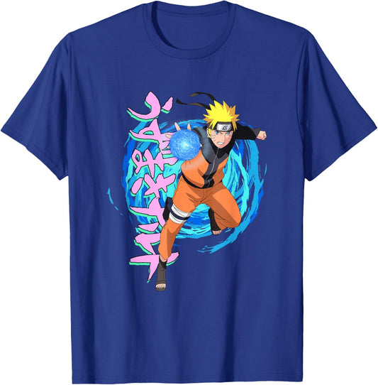 Naruto Shippuden Blue Spirals Rasengan Anime T-Shirt - T-Shirt | Royal
