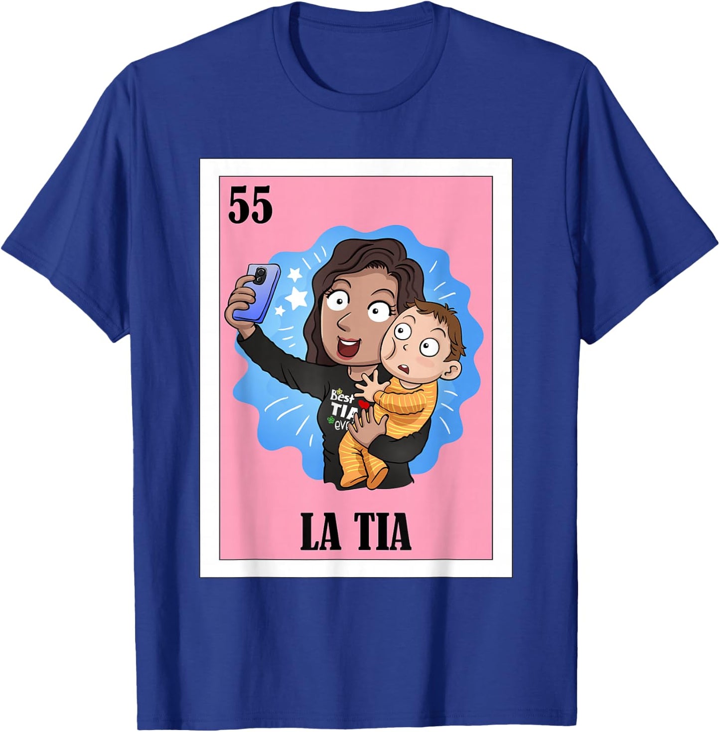 Funny Mexican Design for Aunt - La Tia T-Shirt - T-Shirt | Royal