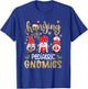 Hanging With My Pediatric Gnomies Nurse Christmas Santa Hat T-Shirt - T-Shirt | Royal