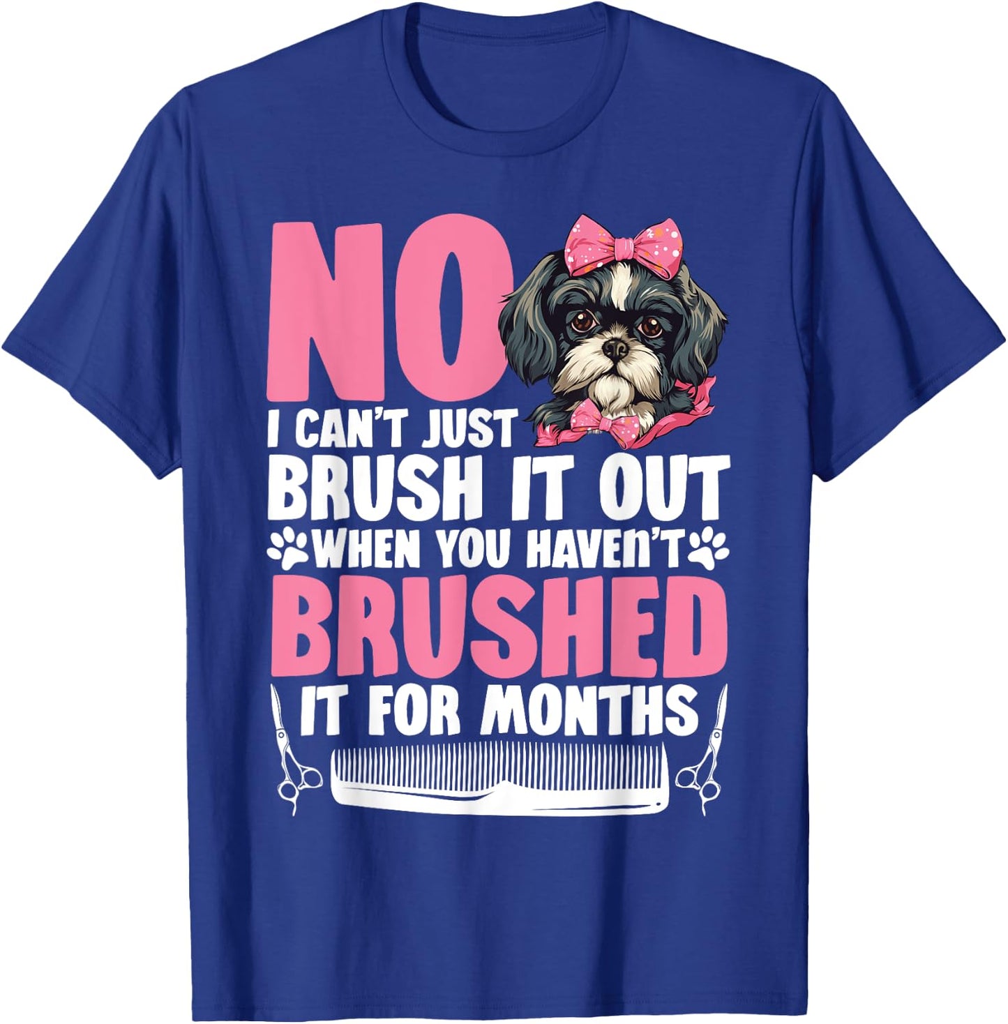 Dog Hairdresser Salon Dog Grooming Smock Dog Groomer Women Kids T-Shirt - T-Shirt | Royal