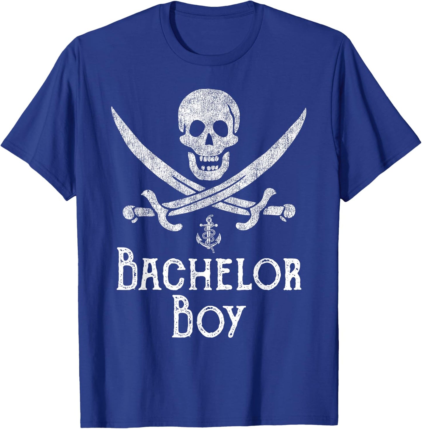 Bachelor Party Shirt Funny Pirate Skull Sword Groom Gift T-Shirt - T-Shirt | Royal