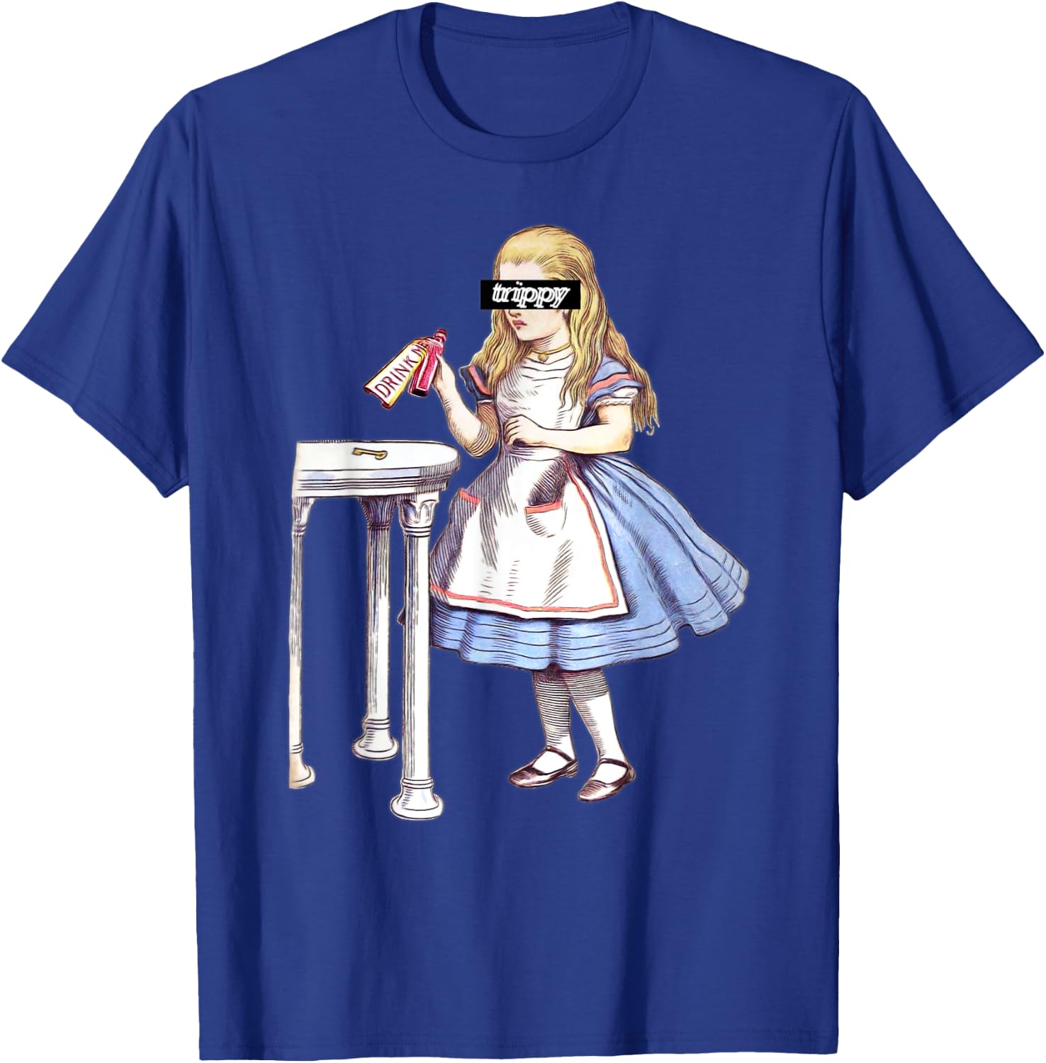 Alice In Wonderland - Drink Me Design T-Shirt - T-Shirt | Royal