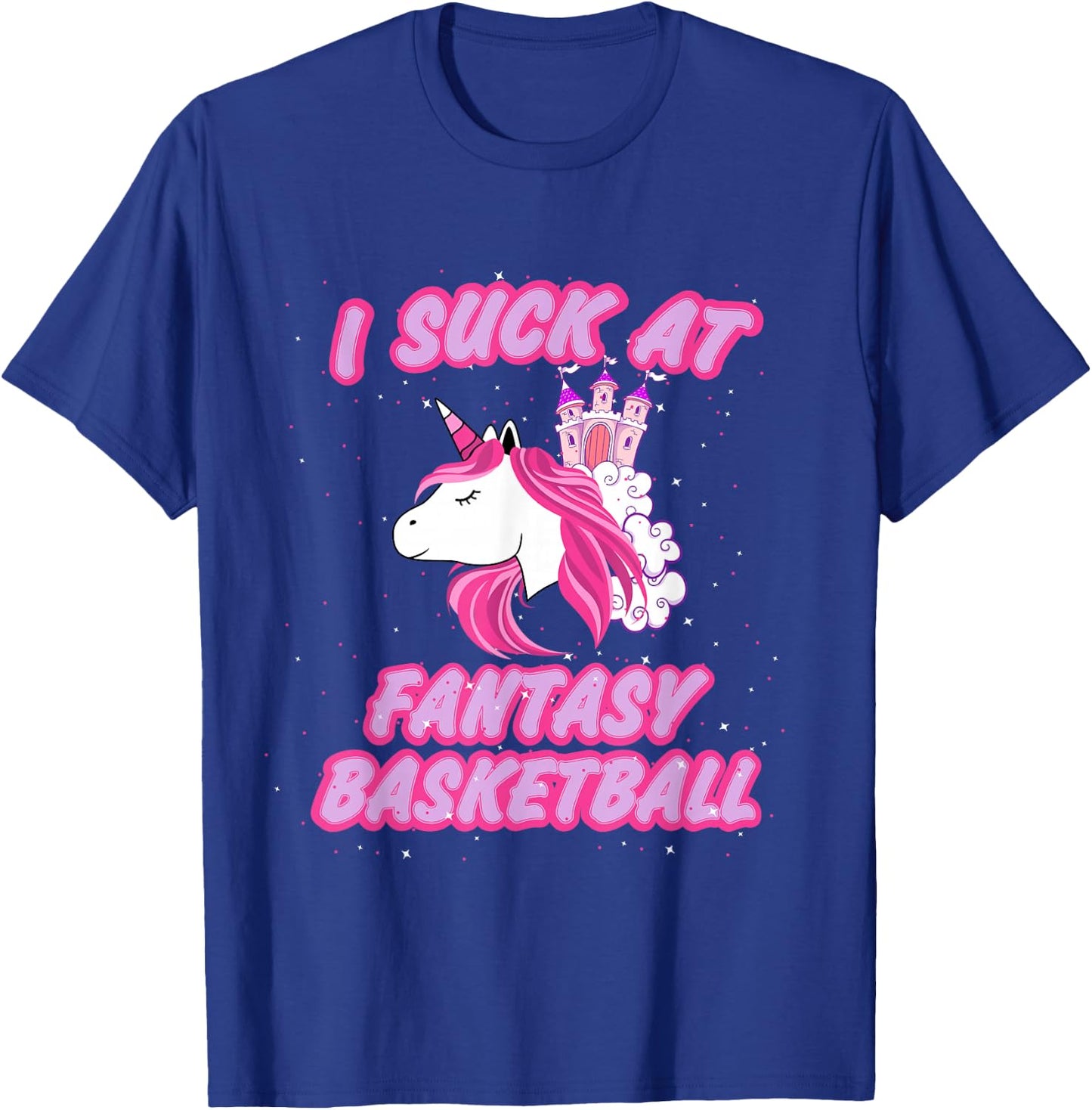 I Suck At Fantasy Basketball - Funny Draft Party T-Shirt - T-Shirt | Royal