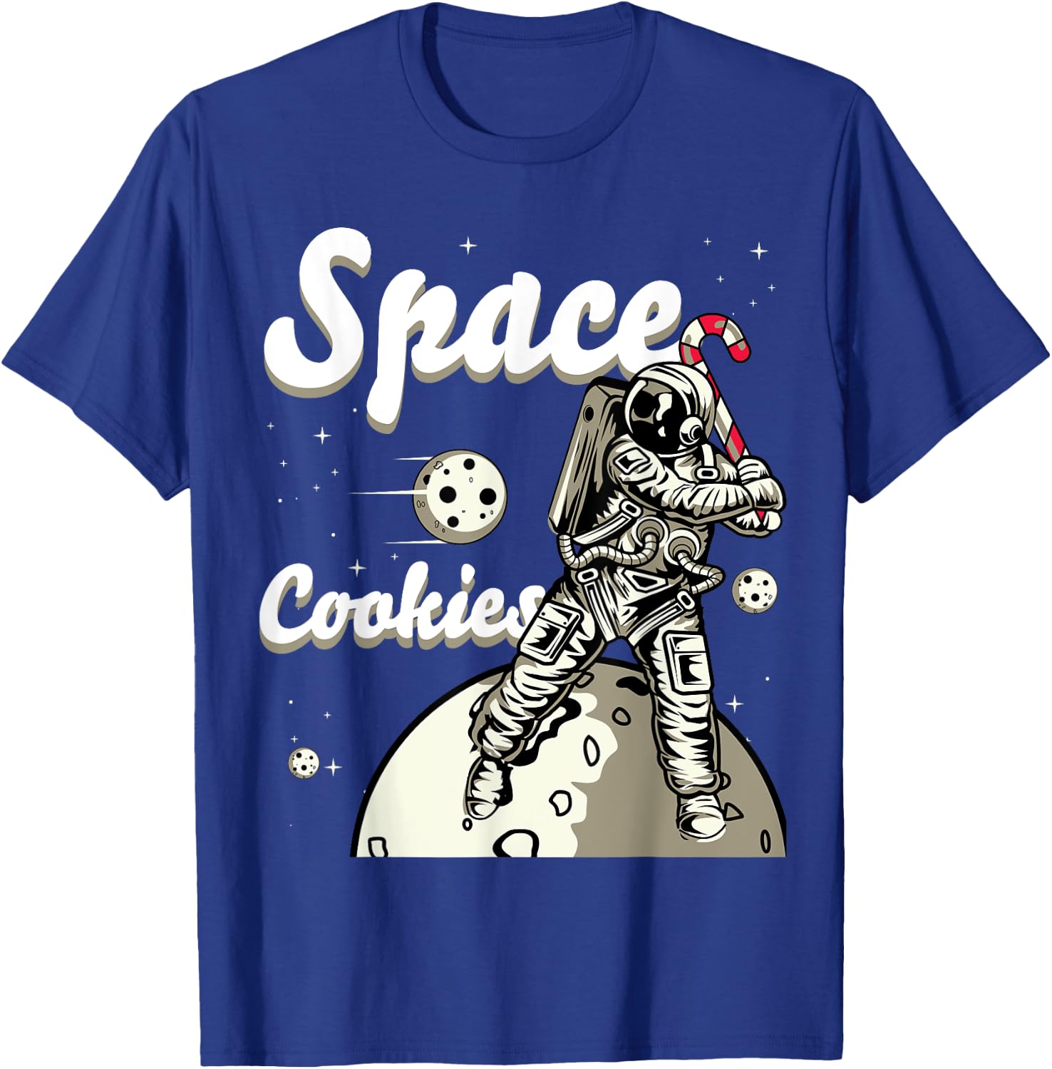 Space Cookies Xmas Weed - Christmas Marijuana T-Shirt - T-Shirt | Royal