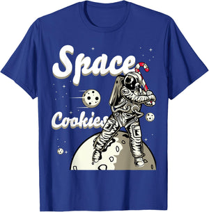 Space Cookies Xmas Weed - Christmas Marijuana T-Shirt - T-Shirt | Royal