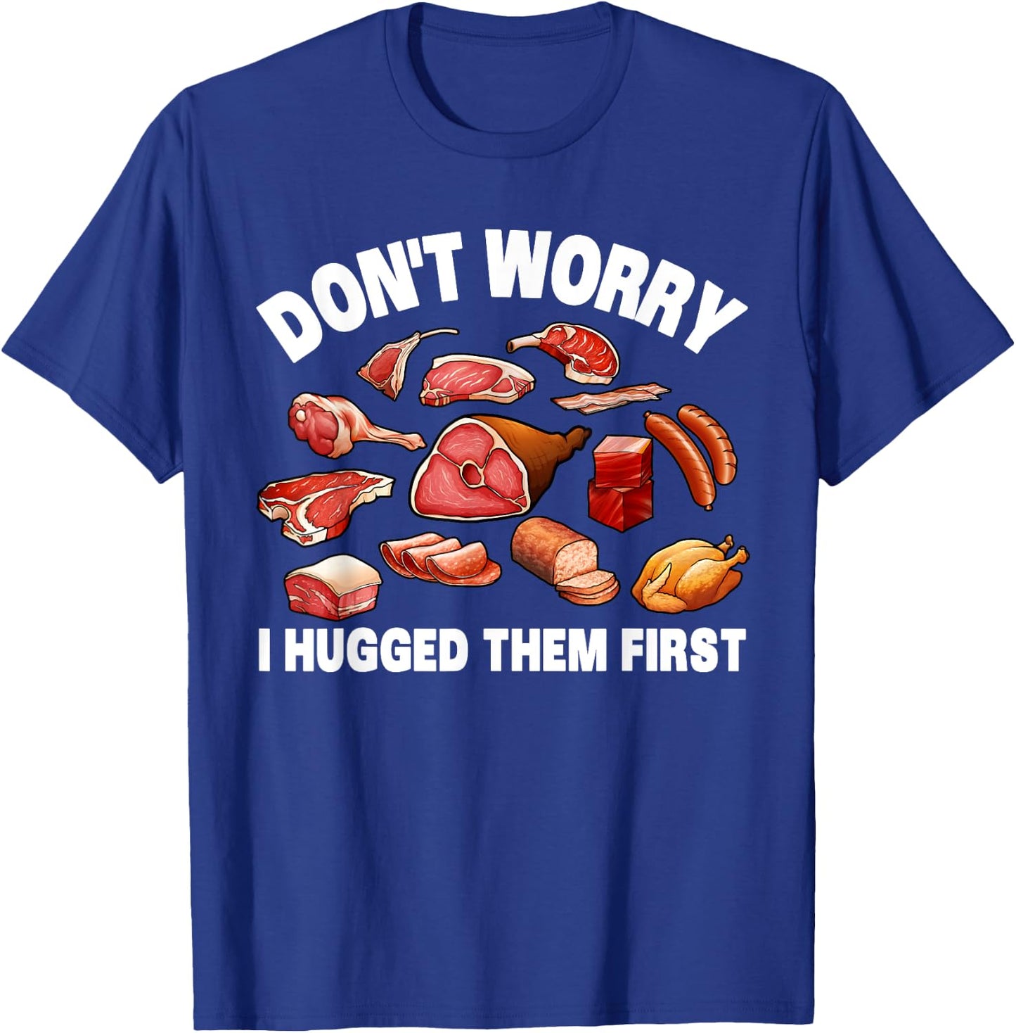 Funny Butcher Women Animal Slaughter Meat Cutter BBQ T-Shirt - T-Shirt | Royal