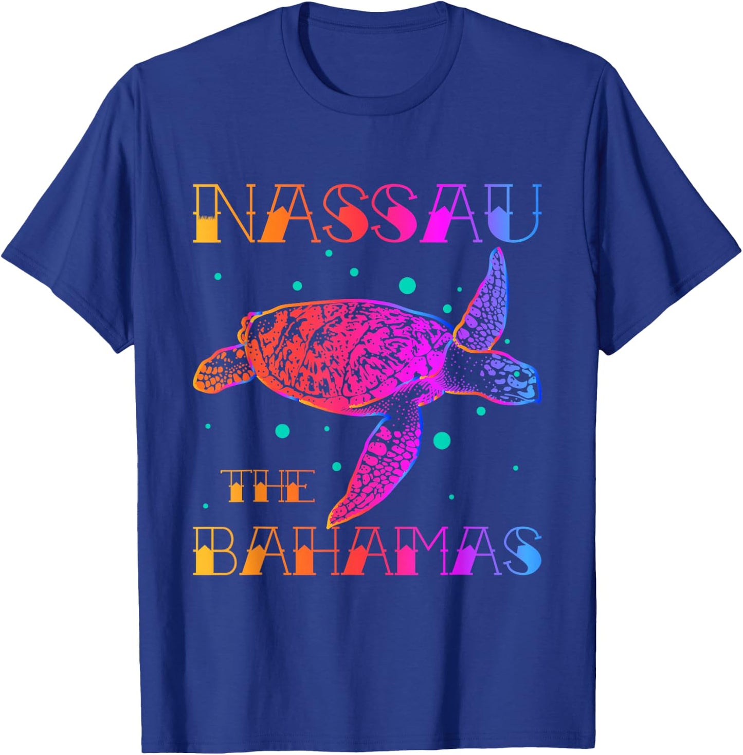 Nassau Bahamas Shirt Sea Turtle Bahamas Souvenirs Bahamas T-Shirt - T-Shirt | Royal