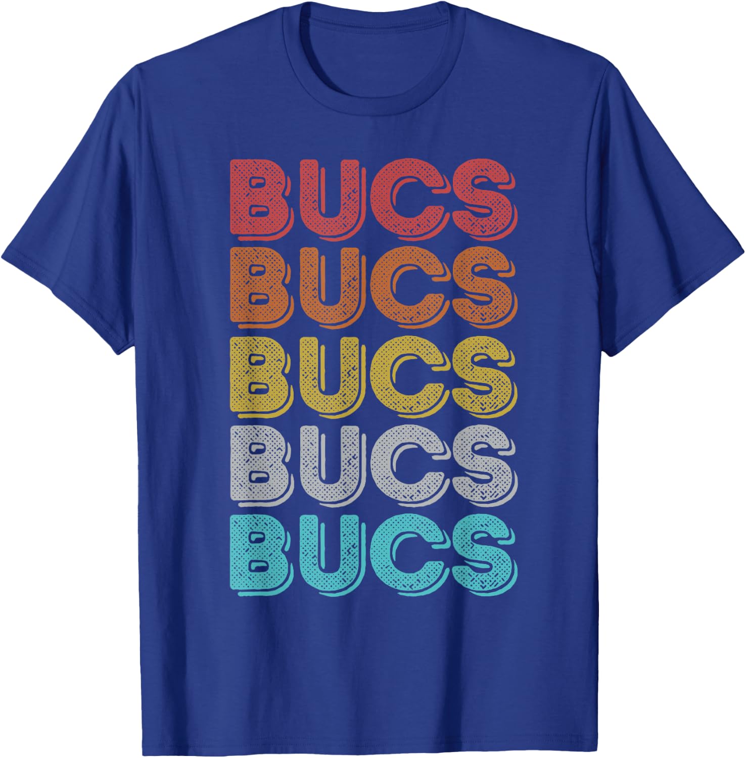 Vintage Retro Bucs T-Shirt - T-Shirt | Royal