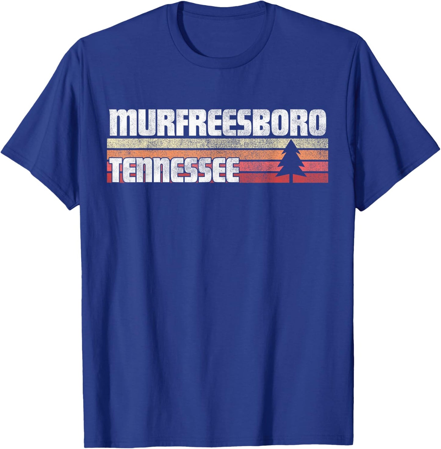 Murfreesboro Tennessee TN Gift Retro Style Vintage 70s 80s T-Shirt - T-Shirt | Royal