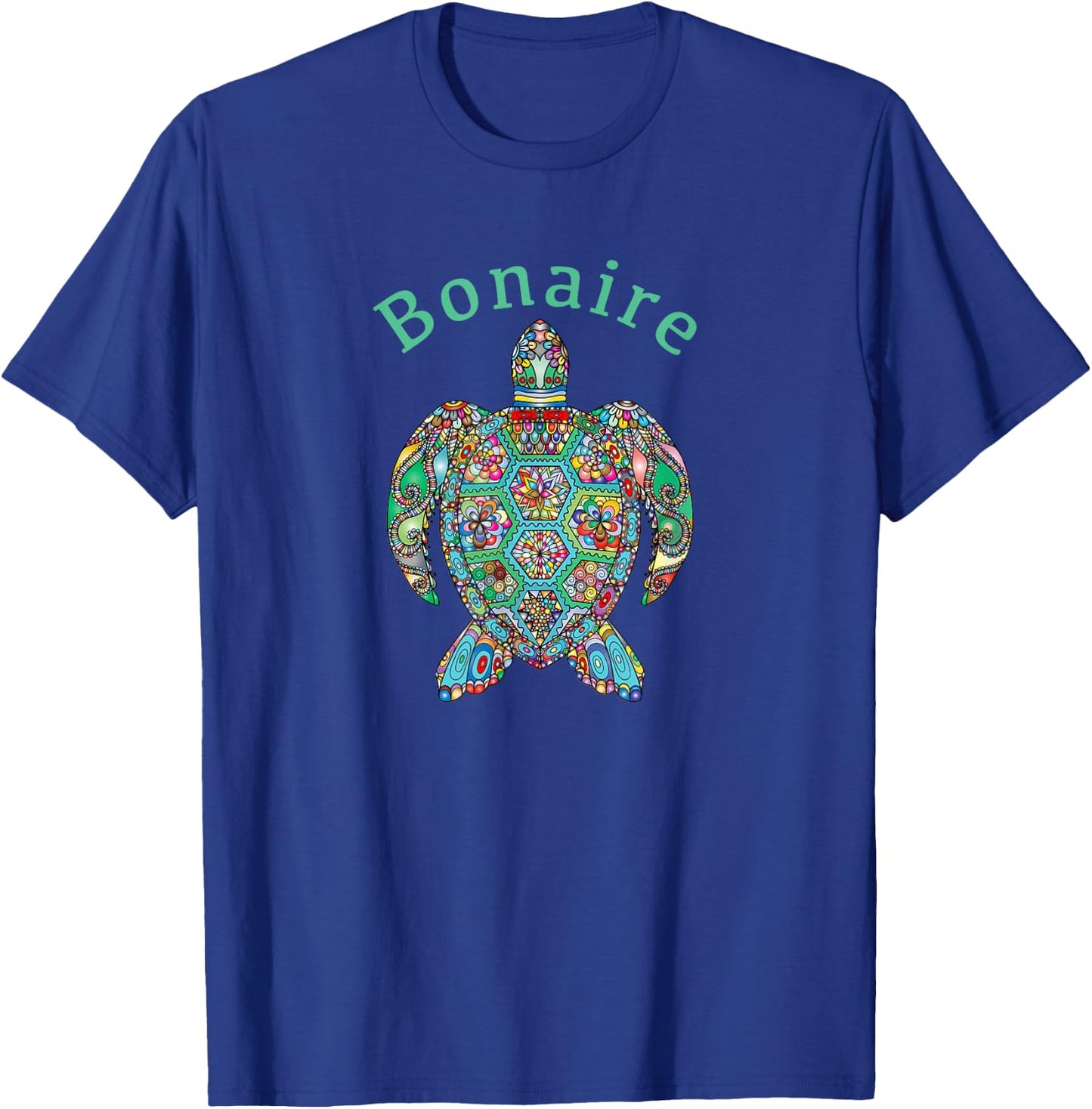 Bonaire Tribal Turtle T-Shirt - T-Shirt | Royal