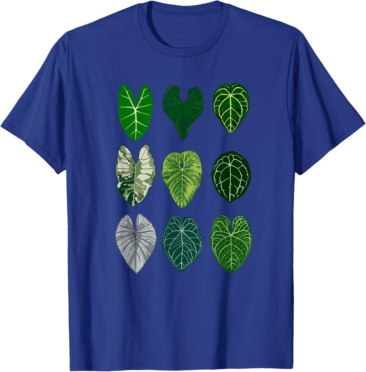 Botanist Garden Alocasia Anthurium Plant Collection leaves T-Shirt - T-Shirt | Royal