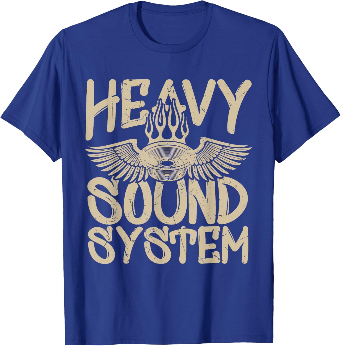 Cool Heavy Sound System Bass Speaker Car Tuners T-Shirt - T-Shirt | Royal