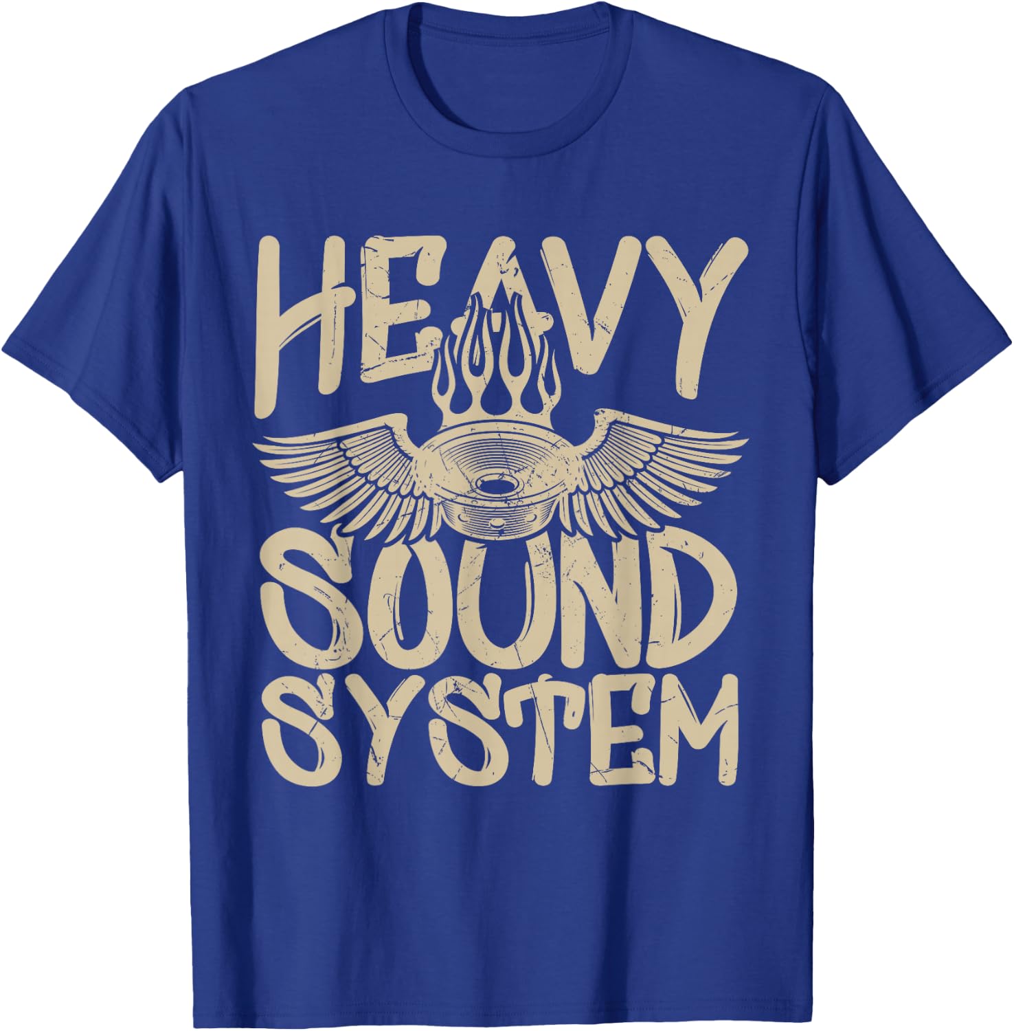 Cool Heavy Sound System Bass Speaker Car Tuners T-Shirt - T-Shirt | Royal