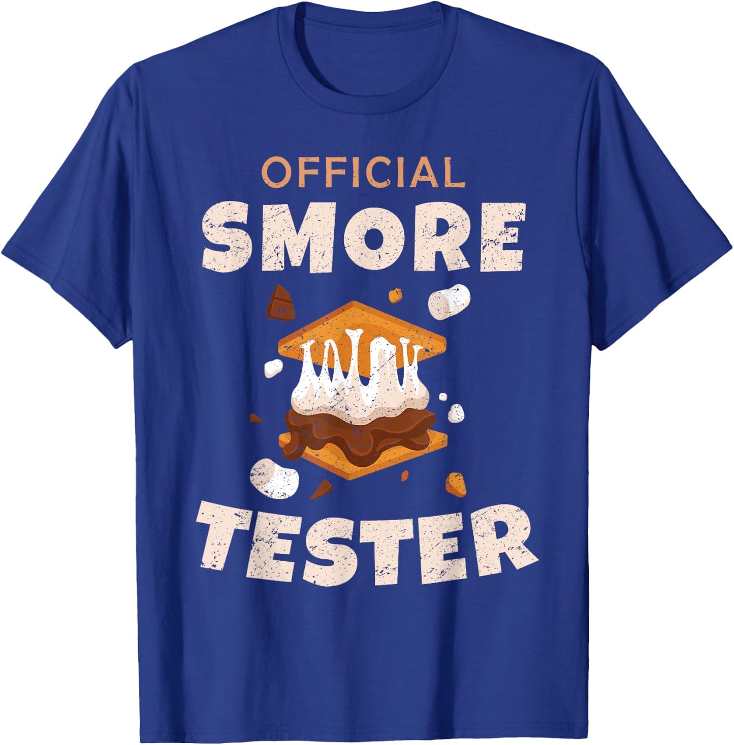 Camping Crew Official Smore Tester Marshmallows S'Mores 2025 T-Shirt - T-Shirt | Royal