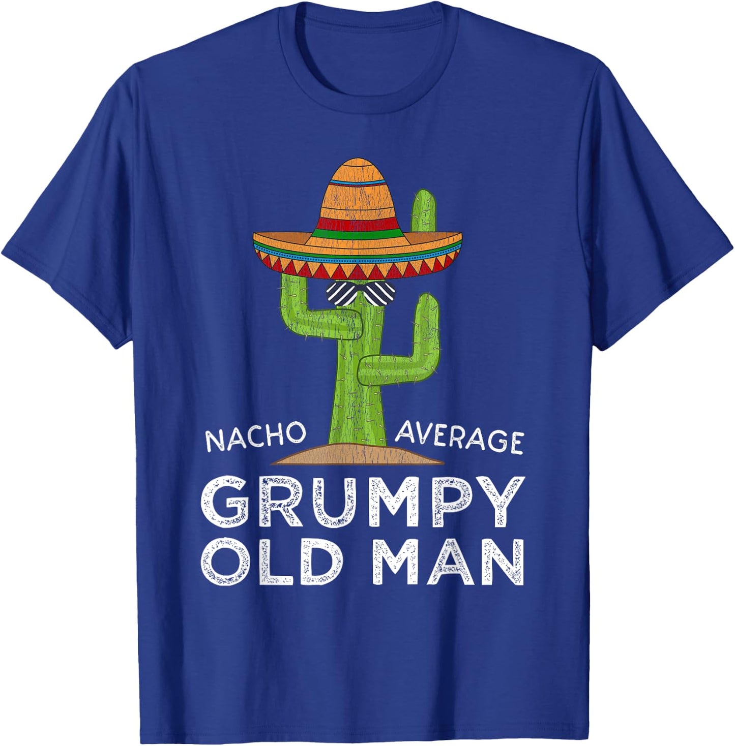 Fun Hilarious Funny Grumpy Old Man T-Shirt - T-Shirt | Royal