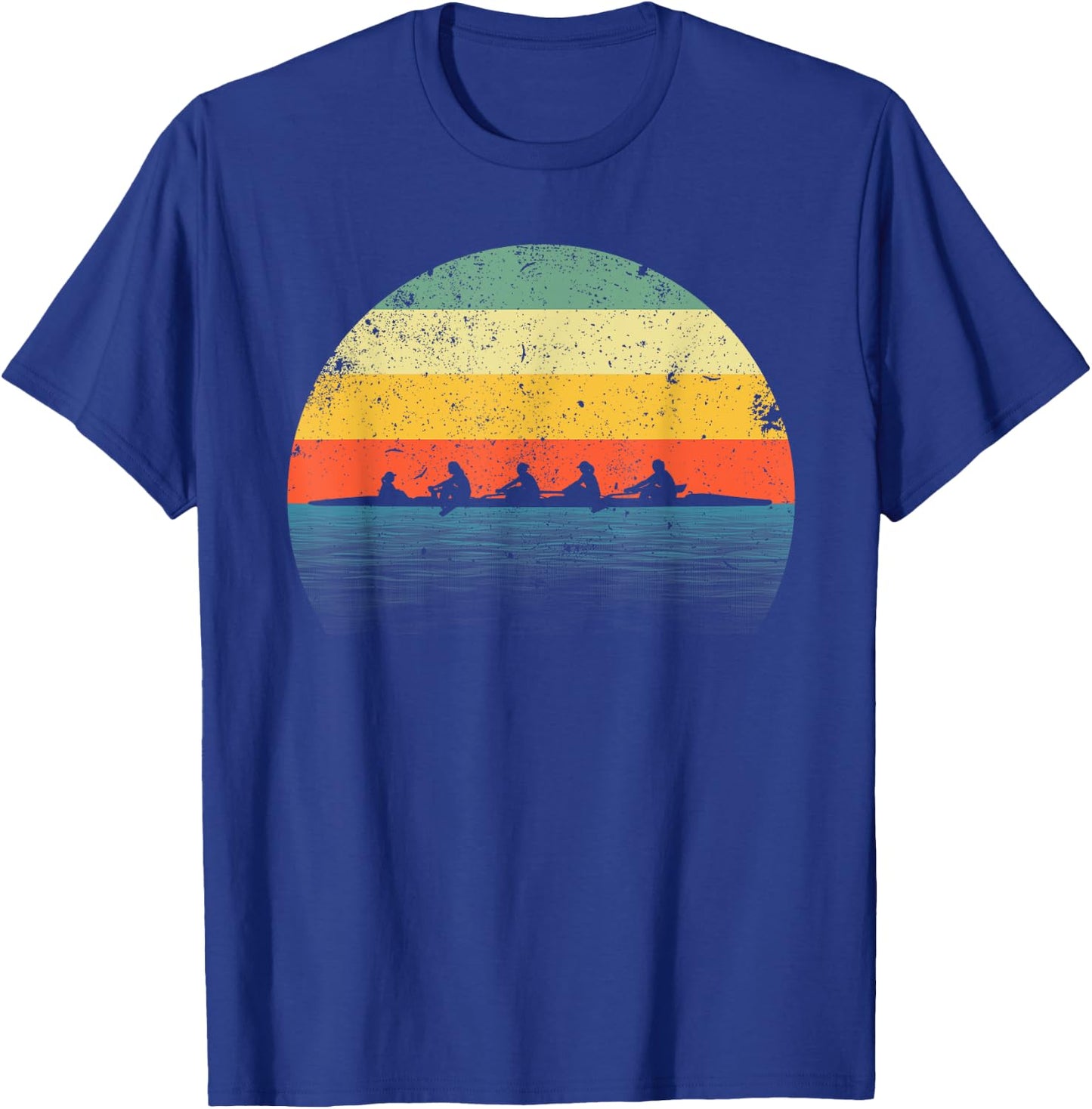 Rowing Art Women Row Team Crew Boat Rower Coxswain T-Shirt - T-Shirt | Royal