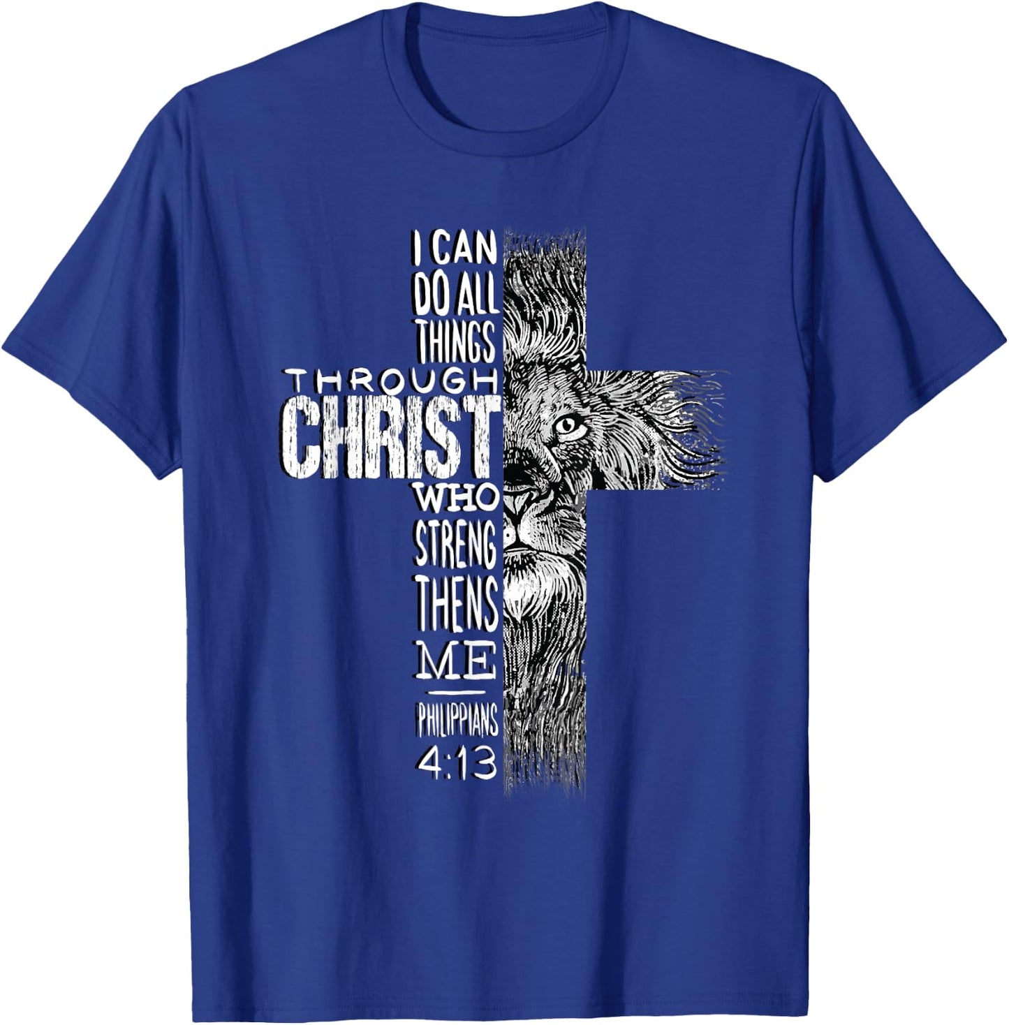 Christian Jesus Lion of Tribe Judah Cross Lion of Judah T-Shirt - T-Shirt | Royal