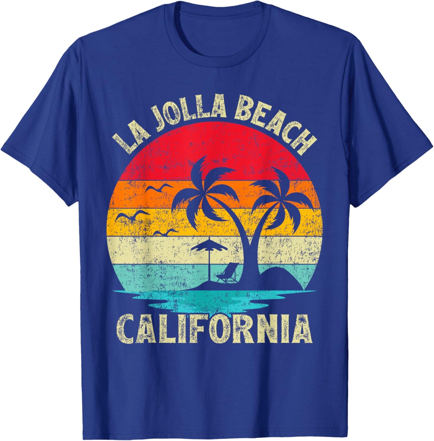 Family Vacation Vintage Retro California La Jolla Beach T-Shirt - T-Shirt | Royal