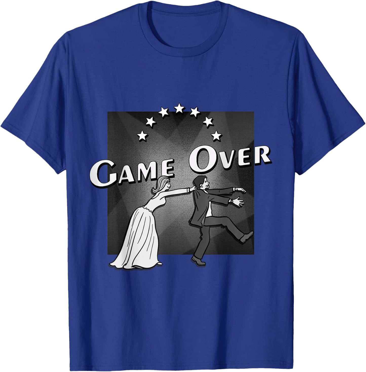 Game Over: Wedding. Funny Wedding Gift T-Shirt - T-Shirt | Royal